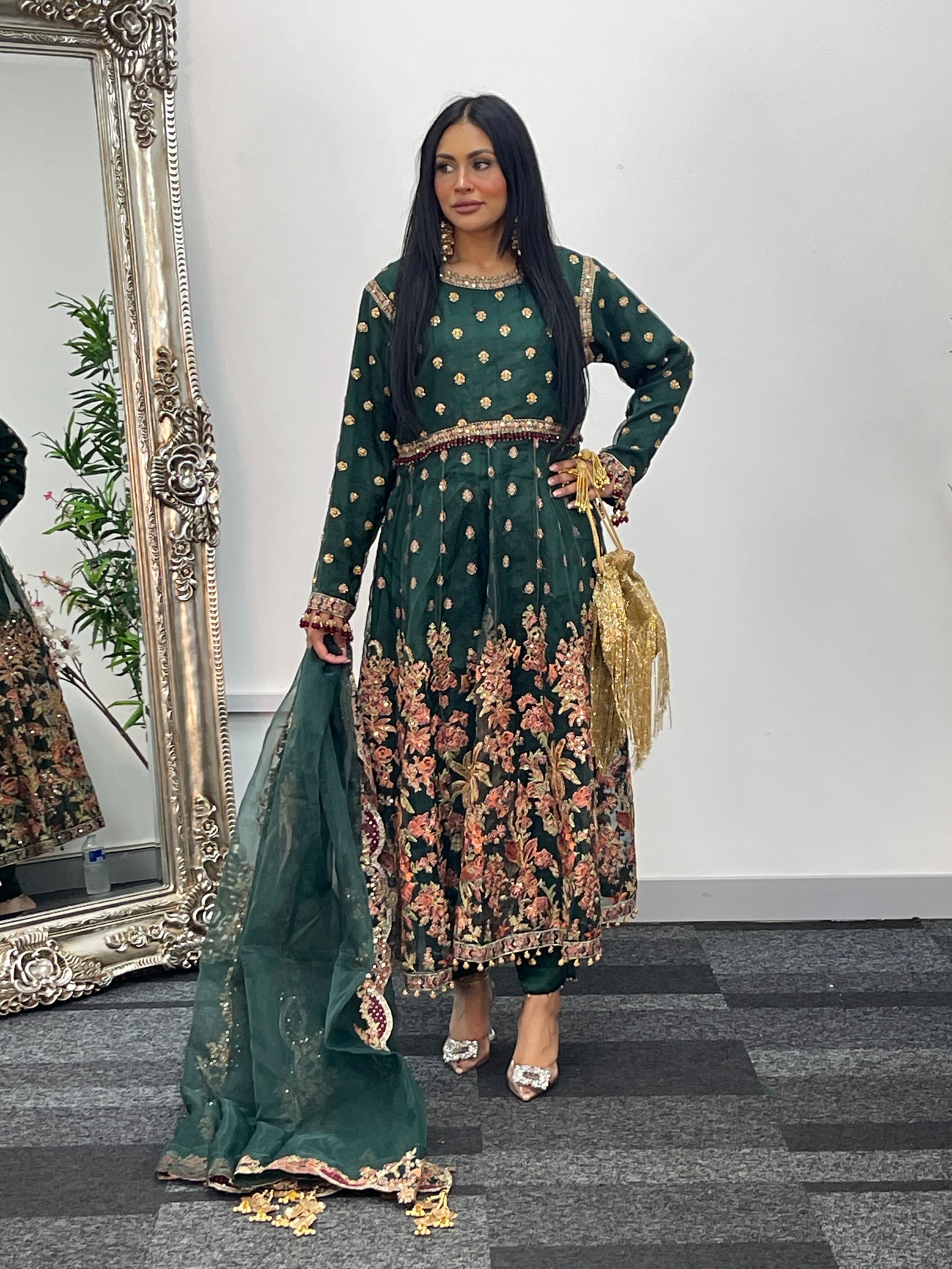 Hussain Rehar inspired- Green Maxi - I