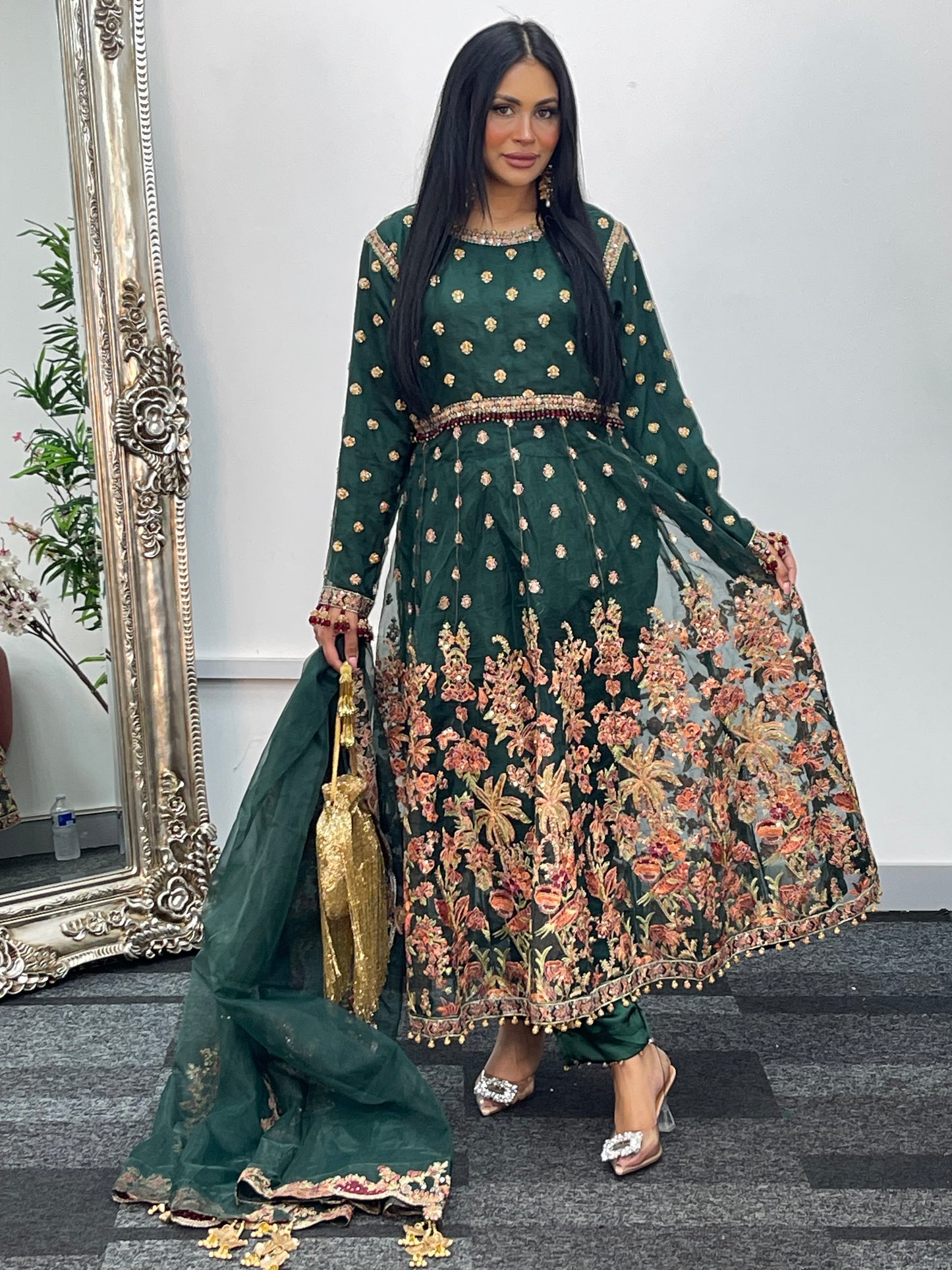 Hussain Rehar inspired- Green Maxi - I