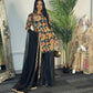 Phoolwari - Armani Silk - Black