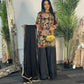 Phoolwari - Armani Silk - Black
