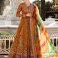 Faiza - Maria B Inspired Embroidered - Burnt Orange - K