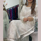 Pearl Crush - 3D Cutdana Net - White Party Outfit - Nikkah-
