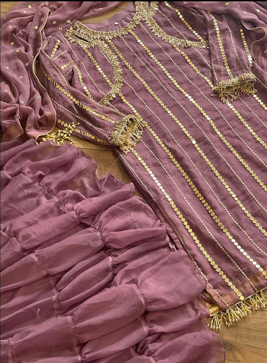 Farshi Garara Lilac Pink - J