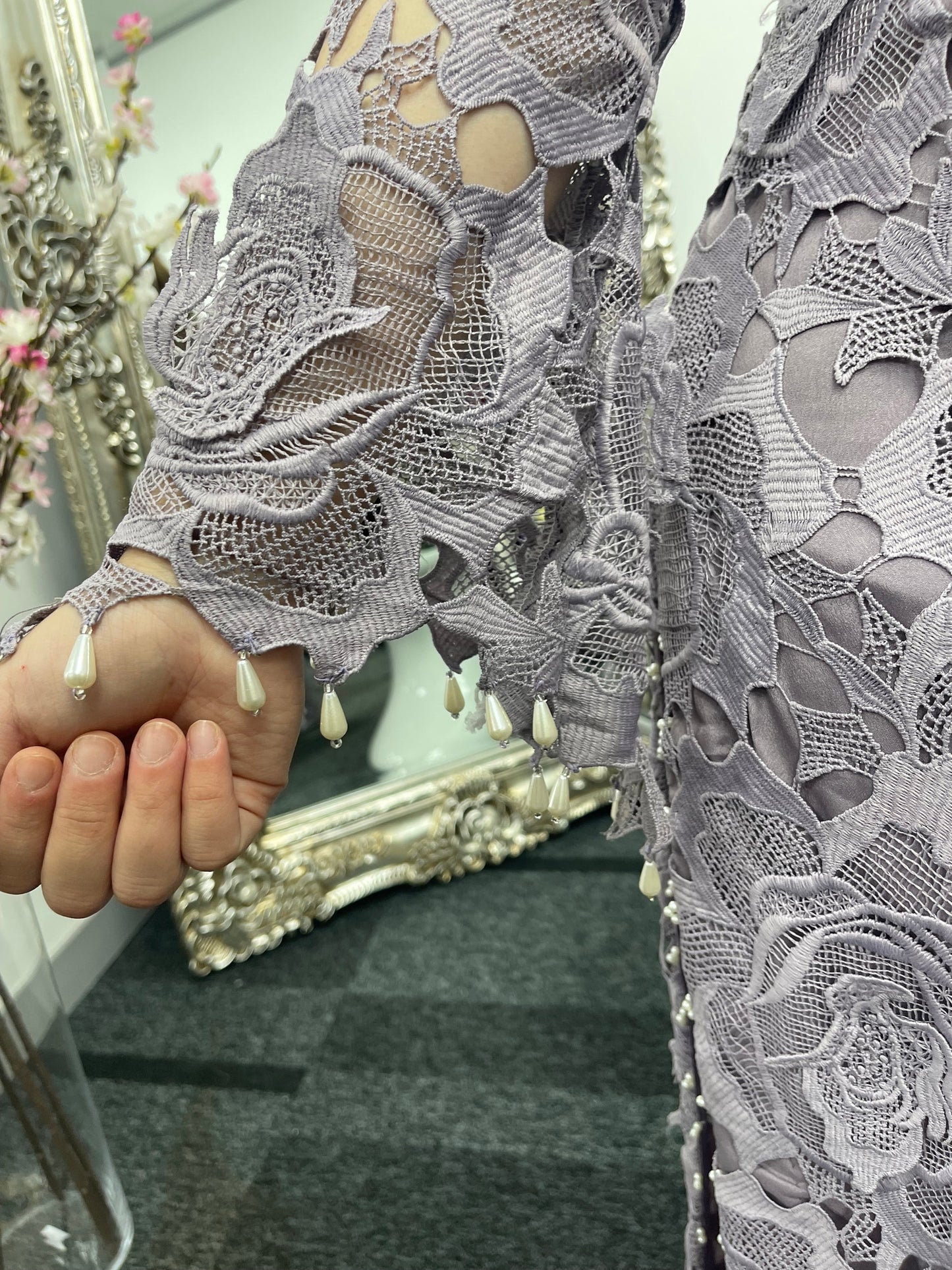 (Preorder 4 weeks) Lilac Cut - Lacy Crochet- - Dia -Diya - - Lavender Purple -