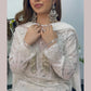 Pearl Crush Twist - White 3D Cutdana - Nikkah Outfit -
