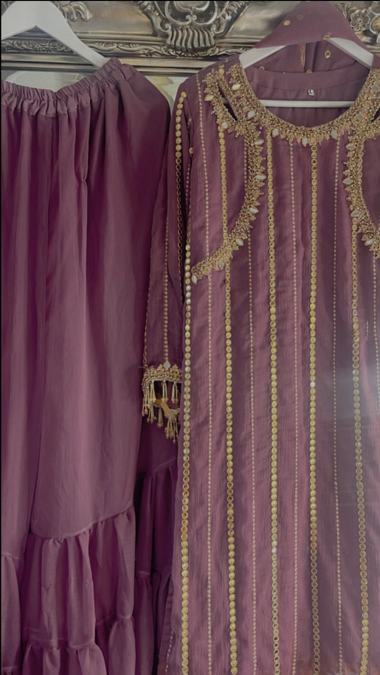 Farshi Garara Lilac Pink - J