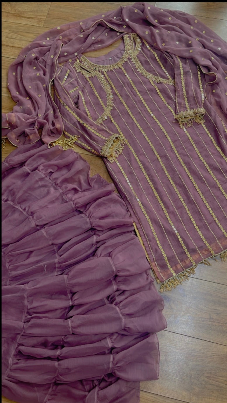 Farshi Garara Lilac Pink - J