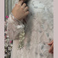 Pearl Crush Twist - White 3D Cutdana - Nikkah Outfit -