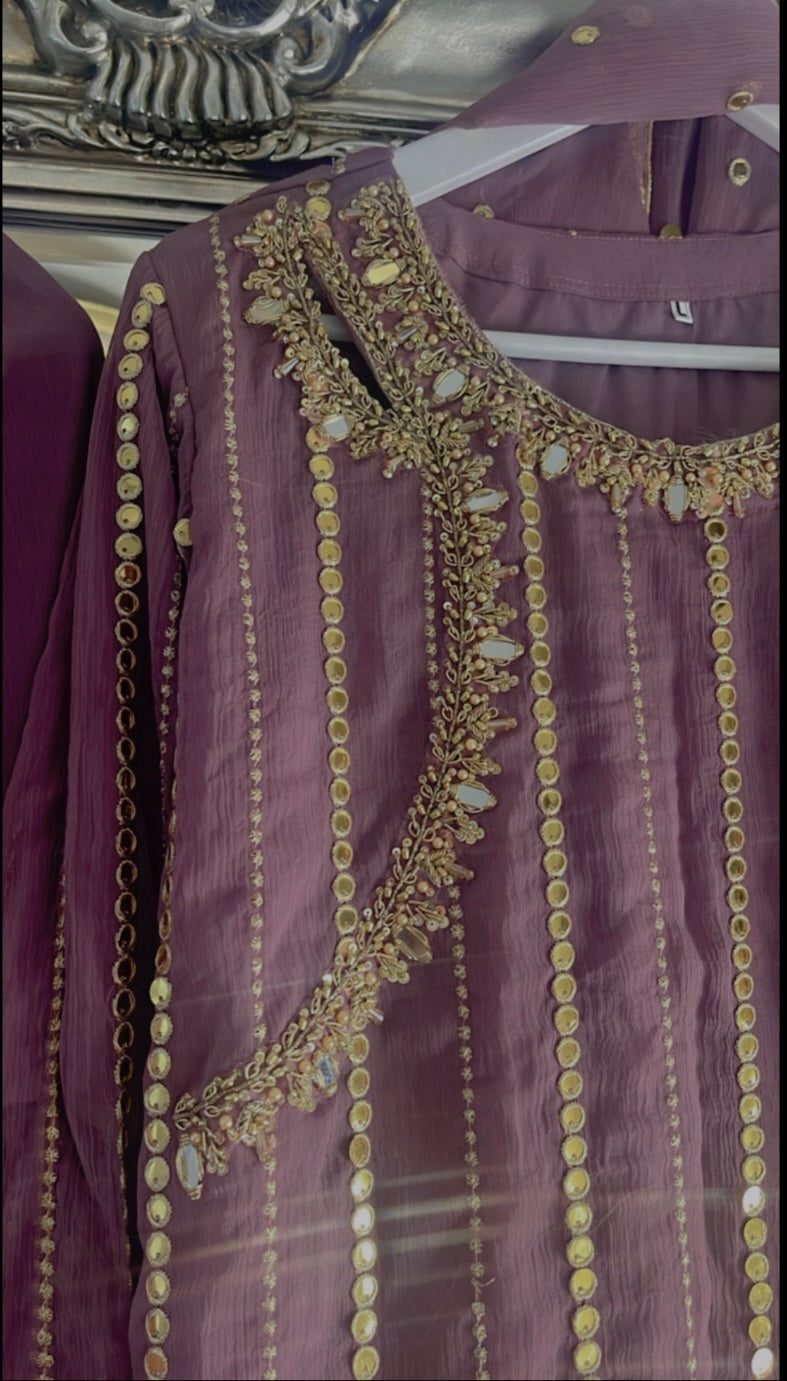 Farshi Garara Lilac Pink - J